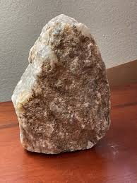 Clear Crystal Gold & silver Quartz Point Rock Naturally ...