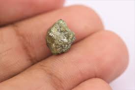 3.41 Carat , 8.8M × 8.7M × 5.5M , Green Uncut Rough Diamond ...
