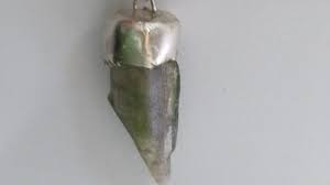 Green rough tourmaline pendant set in 925 silver | eBay