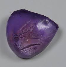 27 CT UNTREATED 100% NATURAL AMETHYST ROUGH DRUZY PEAR ...