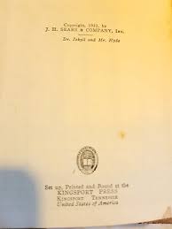 THE STRANGE CASE OF DR JEKYLL AND MR HYDE 1923 BY ROBERT LOUIS STEVENSON | eBay