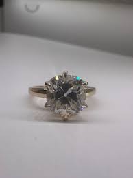 2.5 carat old mine cut moissanite solitaire | Taddei Jewelry
