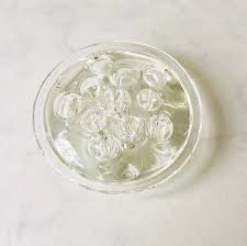 Vintage Glass Flower Frog Clear Glass Floral Frog Floral ...