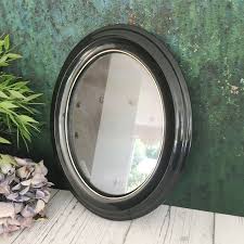 Vintage Oval Picture Frame W Glass, Black Gold Plastic Photo ...