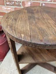 Vintage Oak Plant Fern Stand Table 2 Tier Clover Top Carved ...