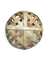 Kalalou CCH1211 Round Split Wood Hanging Wall Baskets Set Of ...