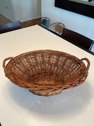 Vintage European Style Basket/ Handled Market Basket ...