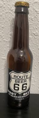 Vintage Route 66 Root Beer Amber Brown Glass Bottle Empty 12 ...