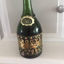 Französische vintage grüne Flasche ROUYER Cognac Guillet ...