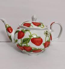 Strawberry Kent Pottery Teapot or Cup Saucer Set - Etsy Canada
