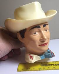 VTG F & F CO. HARD PLASTIC ROY ROGERS MUG CUP KING OF THE ...