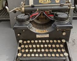 Vintage Very Rare 1920s Royal Typewriter/ Beveled Glass Sides/ in Good Vintage Condition - Etsy