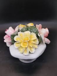 Vtg Thorley Bone China England Flowers Roses Carnations Pink ...