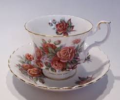 Royal Albert Centennial Rose Teacup and Saucer: Gold Trim ...