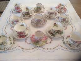 Royal Albert Set of 14 Different Ladies and Gentlemens Cups ...
