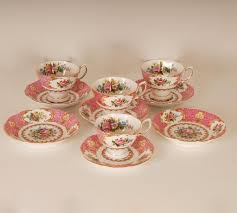 Vintage Royal Albert Bone China Tea Set and Plates Lady ...