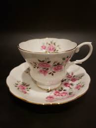 Royal Albert Pink Roses Bone China Cup and Saucer | eBay