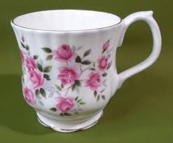 Vintage ROYAL ALBERT BONE CHINA MUG - PINK ROSES Gold Trim ...