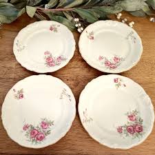Vintage KPM Royal Ivory Bread Plates Rose Floral Gold Trim 6.5" | eBay
