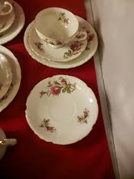 Beautiful 19 Piece Bond Fine China L&M Pompadour Rose Made In Japan Tea Set | eBay