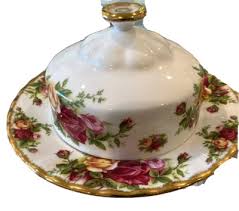 Royal Albert Old Country Roses Covered Butter Dish | eBay