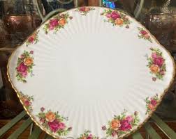 Crown Staffordshire Floral Cake Stand Bone China England's Glory Vintage Cake Plate Pedestal Cake Stand - Etsy