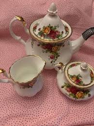Royal Albert Old Country Roses 3-Piece (Teapot, Sugar ...