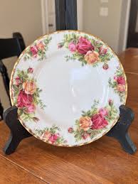 Vintage Royal Albert China Old Country Roses Bread Dessert ...