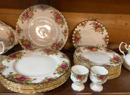 Porcelain Set by Royal Albert, 1960s, Set of 36 | Chairish