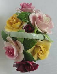 Vintage ADDERLEY FLORAL FB20 MH Roses Basket Bone China Made ...