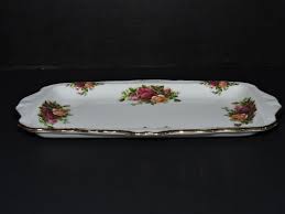 VINTAGE ROYAL ALBERT OLD COUNTRY ROSE SANDWICH TRAY | eBay