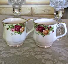 Set of Two Vintage English Royal Albert Old Country Roses Mugs, Excellent Condition! - Etsy