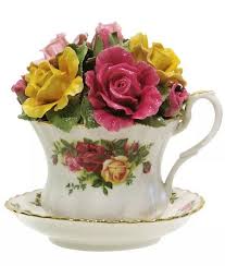 Royal Albert Old Country Rose Bouquet Musical Tea Cup | eBay