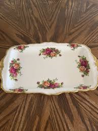 Royal Albert Old Country Roses 1962 Sandwich/Dessert Serving ...