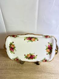 Royal Albert Old Country Roses Bone China Tray 30x18cm ...