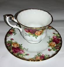 Vintage Royal Albert Old Country Roses Cup & Saucer Set Bone ...