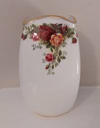 Vintage Royal Albert Old Country Roses Square Vase - Etsy