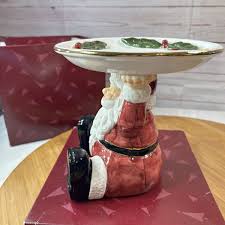 Classic Tradition Sitting Santa Candy Dish Kmart In Box 24k Gold Accents vintage | eBay Australia