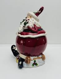Royal Albert - Père Noël, grand bocal à biscuits/à biscuits de 28 cm avec couvercle - Etsy France