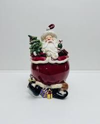 Santa Cookie Jar - Etsy New Zealand