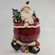 Sold at Auction: Royal Albert Christmas Santa Cookie Jar or Biscuit Barrel. 3704934.