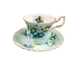 Vintage Royal Albert Light Blue Symphony Series Pink Rose Tea Cup and Saucer - Etsy