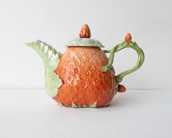 Antique Novelty China Strawberry Tea Set By Royal Bayreuth ...