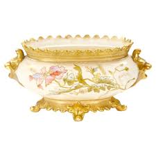 Hand Painted and Gilt Decorated Floral / Foliate Design ...