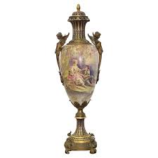 Large Sevres style lidded vase signed Morant For Sale at 1stDibs