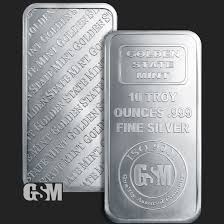 Golden State Mint 10 Oz Silver Bars - 10 Oz Silver Bar