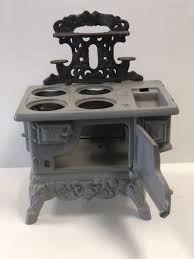 Vintage / Antique Toy Crescent Miniature Cast Iron Stove with ...