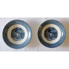 Mid 20th Century Currier & Ives Fruit/Dessert Bowl - Set of ...
