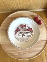 Buy Vintage Cute Strawberry Pie Dish With Recipe//oven Safe Pie Dish Royal China by Jeannette USA Online in India - Etsy