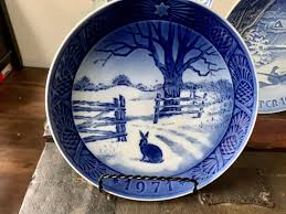 Vintage 7 1/4” Porcelain Xmas Plates Made in Denmark by ROYAL COPENHAGEN C. 1970s; Vintage Christmas Decor|danish Motifs|decorative Plates - Etsy